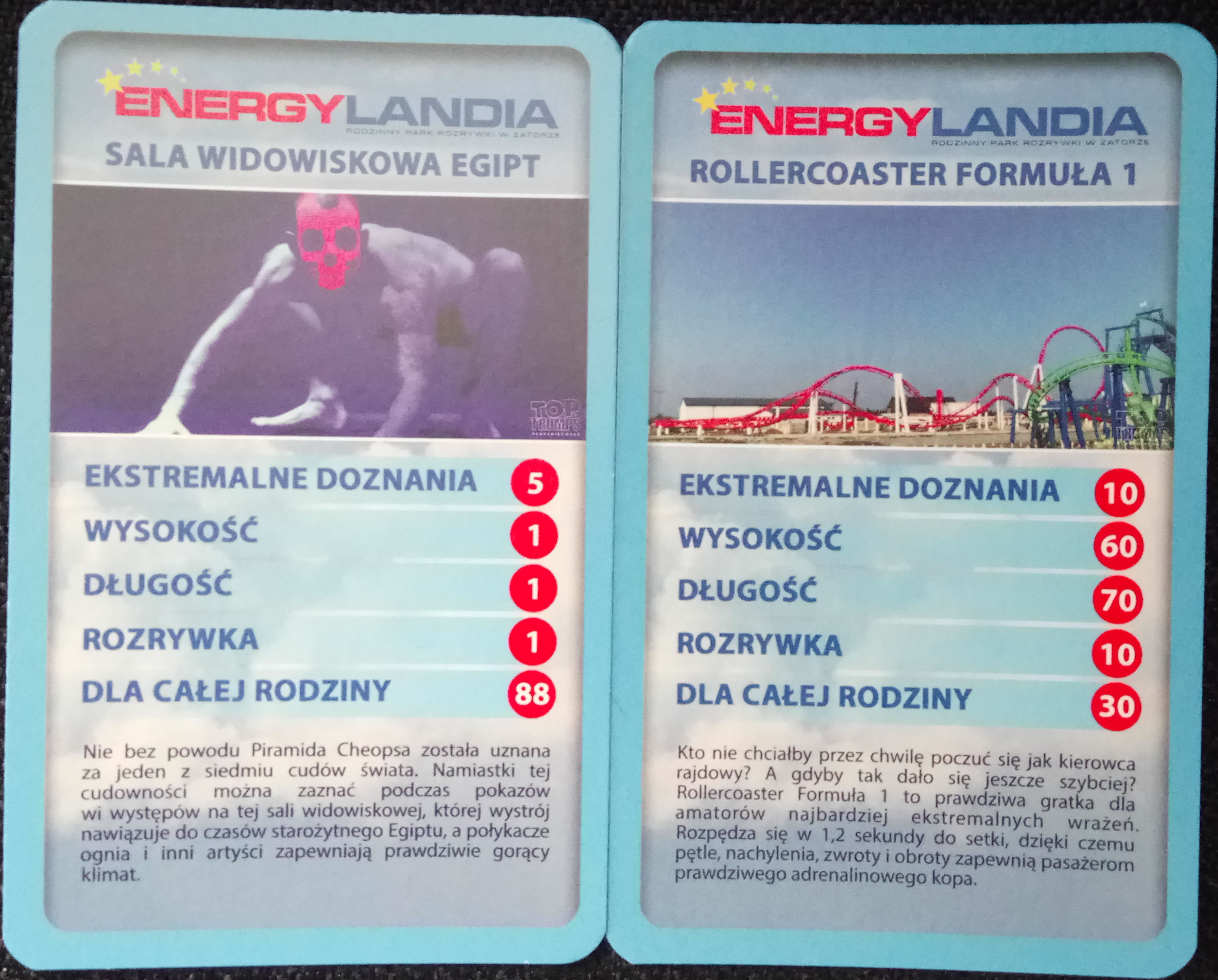 Rollercoaster Top Trumps Heartline Coaster