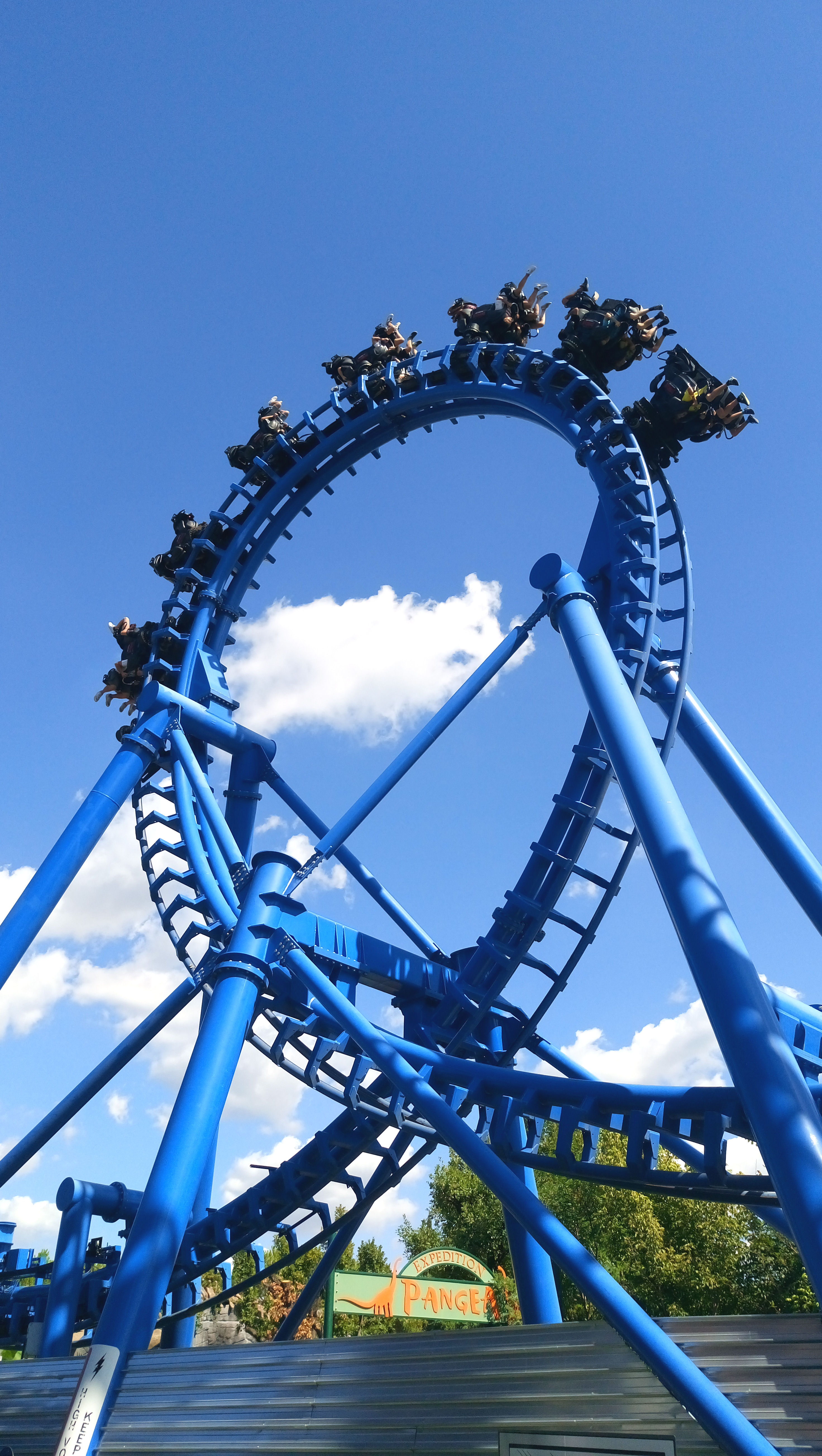 Crazy moment roller coaster stops, strands riders upside down